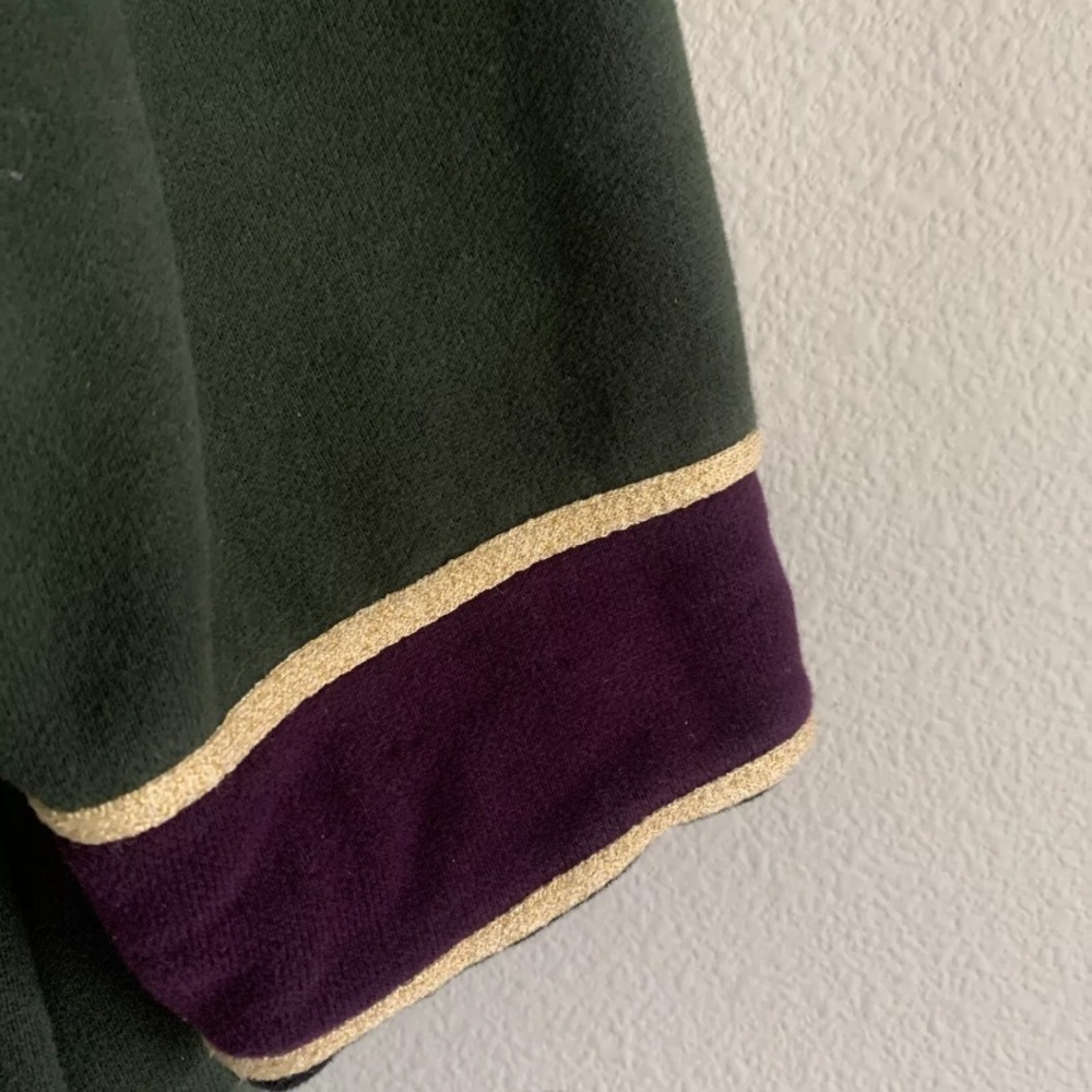 Vintage St. John Sport Dark Green Zip Sweater Jacket Top Old Money Preppy Chic S - Picture 6 of 11